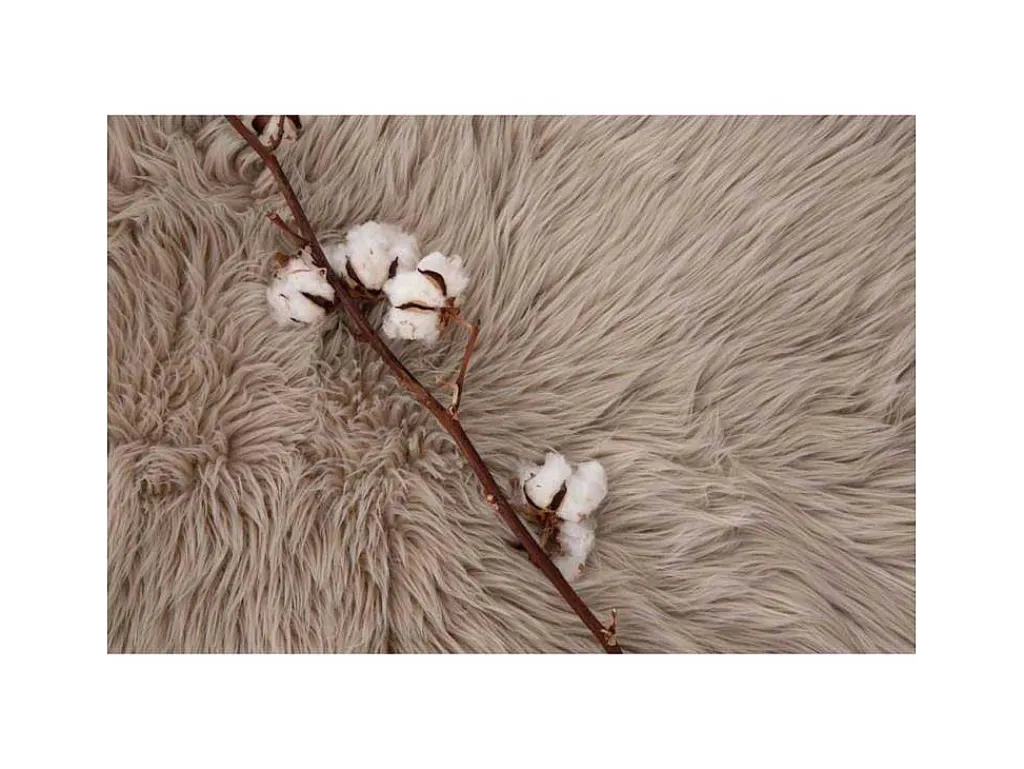 Katy Lamsvel Geimiteerd 90X60Cm Beige.-Venture Home Outlet