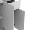 Keukenbuffet Met 6 Deuren, 1 Lade En 5 Nissen - Wit - Nizali-Vente-unique Hot