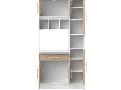 Keukenmeubel Mady - 5 Kasten & 1 Lade - Wit En Eiken-Vente-unique