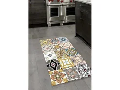 Keukentapijt Van Vinyl Met Vloertegelmotief Rica - 49,5 X 83 Cm - Meerkleurig-OZAIA Sale