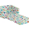 Kinderfauteuil Van Fluweel Met Dinosaurus Motieven - Wit - Almagro-Vente-unique Best