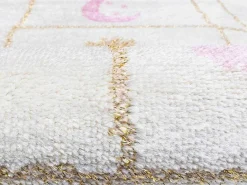 Kindertapijt Hinkelbaan Funny - Polypropyleen - 100 X 150 Cm - Beige En Roze-OZAIA New