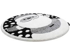 Kindertapijt Joy Rond , Santa Sinterklaas Voor Kinderen - Structuree Cercle 160 Cm-RugsX Hot