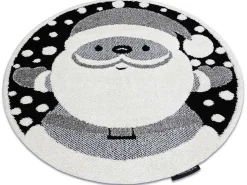 Kindertapijt Joy Rond , Santa Sinterklaas Voor Kinderen - Structuree Cercle 160 Cm-RugsX Hot