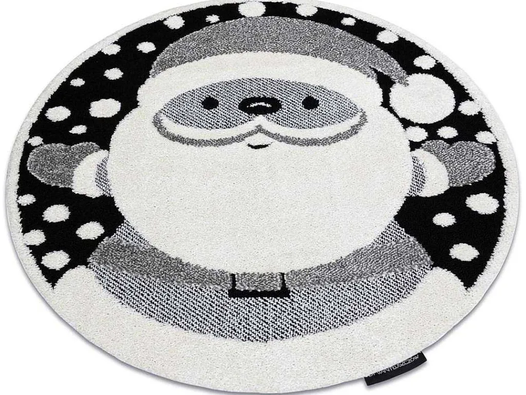 Kindertapijt Joy Rond , Santa Sinterklaas Voor Kinderen - Structuree Cercle 160 Cm-RugsX Hot