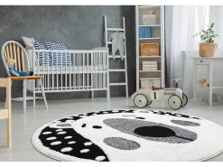 Kindertapijt Joy Rond , Teddy Beertje, Voor Kinderen - Structureel, Cercle 160 Cm-RugsX