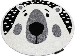 Kindertapijt Joy Rond , Teddy Beertje, Voor Kinderen - Structureel, Cercle 160 Cm-RugsX
