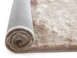 Kleed Shaggy Dolce Taupe Met Beige Weerschijn - Polyester - 120*170 Cm-OZAIA Best
