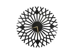 Klok Geometrisch 3, Zwart, 50X1,5X50 Cm,-EPIKASA Online