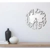 Klok Numbers 2, Wit, Zwart, 50X1,5X50 Cm,-EPIKASA Best