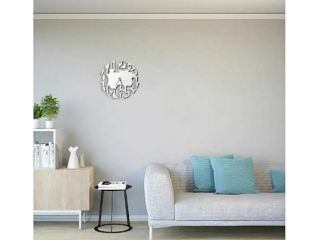 Klok Numbers 2, Wit, Zwart, 50X1,5X50 Cm,-EPIKASA Best