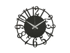 Klok Numbers 5, Zwart, Zilver, 50X1,5X50 Cm,-EPIKASA Discount