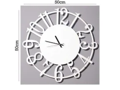 Klok Numbers, Wit, Zwart, 50X1,5X50 Cm,-EPIKASA Hot