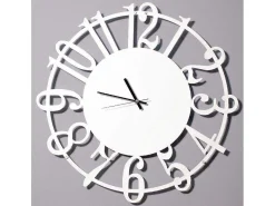 Klok Numbers, Wit, Zwart, 50X1,5X50 Cm,-EPIKASA Hot