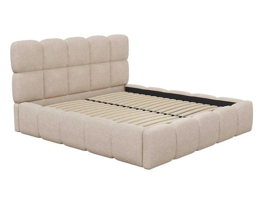 Kofferbed - 180 X 200 Cm - Teddy-Stof - Beige - Damado - Van-PASCAL MORABITO Best