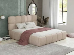 Kofferbed - 160 X 200 Cm - Teddy-Stof - Beige - Damado - Van-PASCAL MORABITO Online