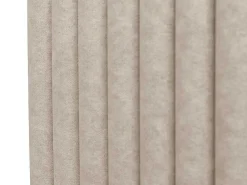 Kofferbed En Hoofdeinde Met Verticale Stiksels - 180 X 200 Cm - Stof - Beige - Sarah-Vente-unique Clearance
