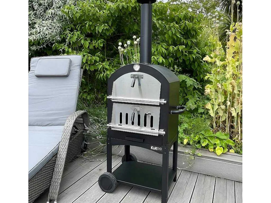 Kukoo Pizza Oven - Buiten + Pizzaschep-Monstershop Hot