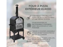 Kukoo Pizza Oven - Buiten + Pizzaschep-Monstershop Hot
