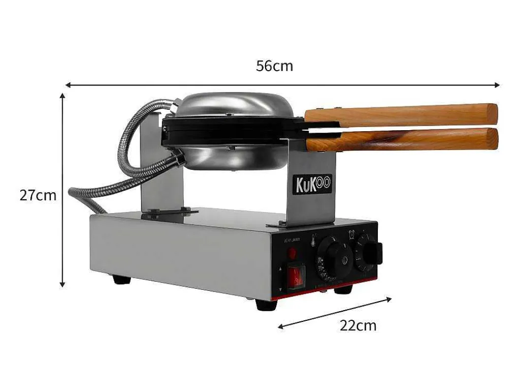 Kukoo Wafelijzer - Enkel-Monstershop Outlet