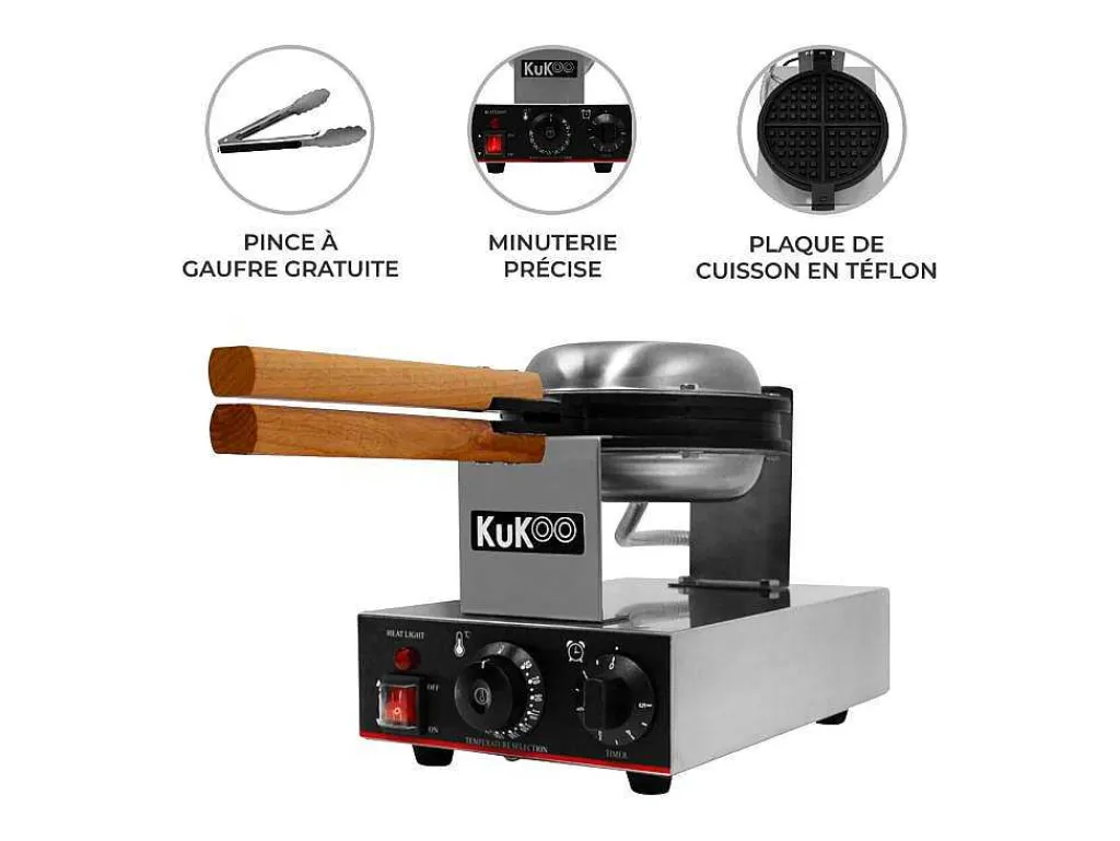 Kukoo Wafelijzer - Enkel-Monstershop Outlet