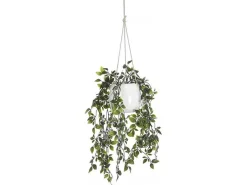 Kunsthangplant Met Pot Van Keramiek - H70 X L20 Cm - Groen - Bahiana-OZAIA Hot