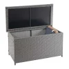 Kussenbox Van Polyrattan Mcw-D88 Iii, Basic Grijs, 51X100X50Cm 170L-Vente-unique Hot