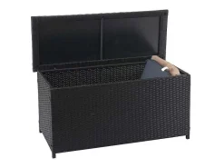 Kussenbox Van Polyrattan Mcw-D88 Iii, Basic Zwart, 63X135X52Cm 320L-Vente-unique Discount