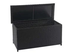 Kussenbox Van Polyrattan Mcw-D88 Iii, Basic Zwart, 63X135X52Cm 320L-Vente-unique Discount