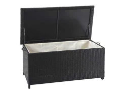 Kussenbox Van Polyrattan Mcw-D88 Iii, Premium Zwart, 51X115X59Cm 250L-Vente-unique Outlet