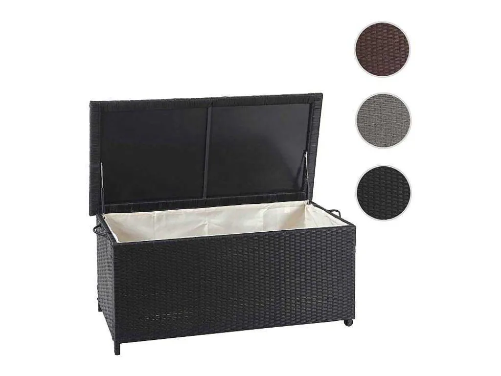 Kussenbox Van Polyrattan Mcw-D88 Iii, Premium Zwart, 51X100X50Cm 170L-Vente-unique New