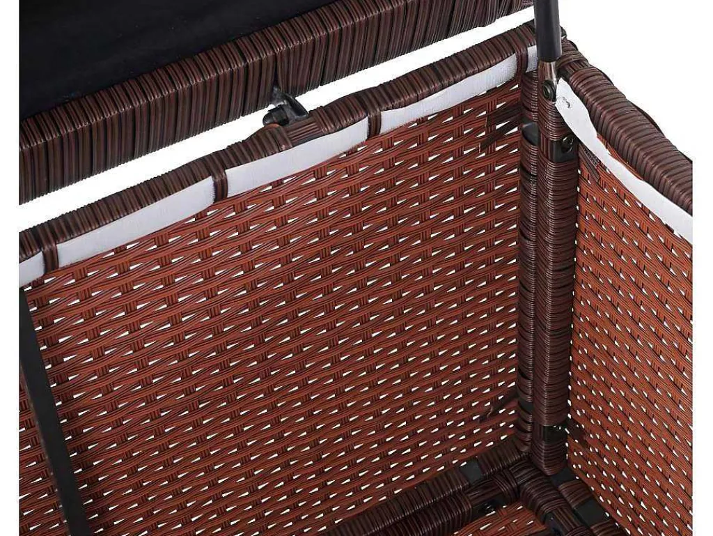 Kussenbox Van Polyrattan Mcw-D88 Iii, Premium Bruin, 51X115X59Cm 250L-Vente-unique New