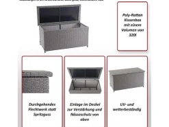 Kussenbox Van Polyrattan Mcw-D88 Iii, Premium Bruin, 51X100X50Cm 170L-Vente-unique New