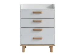 Ladekast - 4 Laden - In Grenen En Mdf - Wit-ModernLuxe Clearance