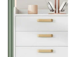 Ladekast - 4 Laden - In Grenen En Mdf - Wit-ModernLuxe Clearance