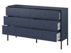 Ladekast Bogdan - 6 Laden - Blauw-Vente-unique Online