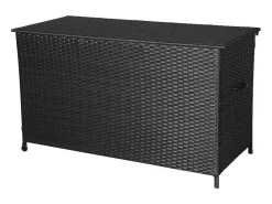 Lamar Tuintoebehor Kussen Opbergbox Met Wielen Zwart.-Vente-unique Hot