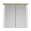 Landside Spiegelkast 2 Deuren, Grijs.-Vente-unique Discount