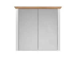 Landside Spiegelkast 2 Deuren, Grijs.-Vente-unique Discount