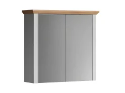 Landside Spiegelkast 2 Deuren, Grijs.-Vente-unique Discount
