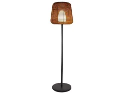 Led Buiten Staande Lamp Van Metaal - H. 150 Cm - Zwart En Natuurlijk - Carbini-OZAIA Sale