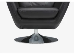 Leren Draaistoel Anaba - Zwart-LINEA SOFA Online