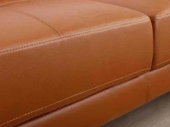 Leren Hoekbank Excelsior Ii - Karamel Bruin - Hoek Links-LINEA SOFA Clearance