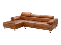 Leren Hoekbank Excelsior Ii - Karamel Bruin - Hoek Links-LINEA SOFA Clearance