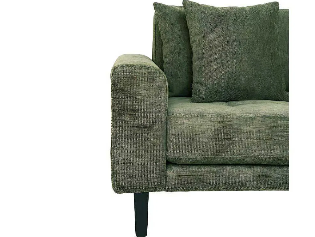 Lido Bank Bank Met Chaise Longue Rechts Gericht 4 Kussens Groen.-House Nordic Discount