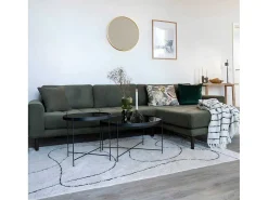 Lido Bank Bank Met Chaise Longue Rechts Gericht 4 Kussens Groen.-House Nordic Discount