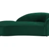 Linkse Chaise Longue Met Bekleding In Groen Fluweel Lonigo Van-PASCAL MORABITO