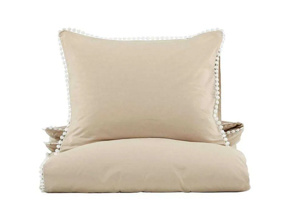 Livia Bedset 1 Set 200X150Cm Beige, Wit.-Vente-unique Best