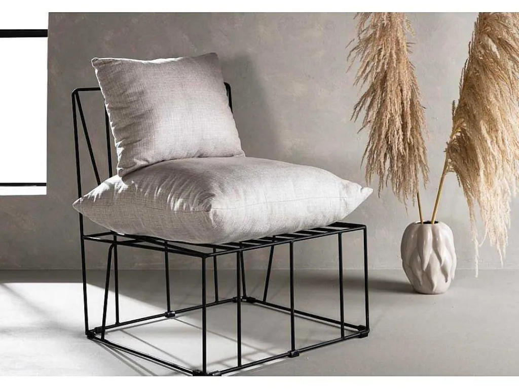 Livonia Fauteuil Beige.-Vente-unique Hot