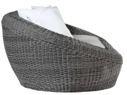 Loungeset Van Geweven Hars - Grijs - Zitbank, 2 Fauteuils En Salontafel - Whiteheaven-MYLIA Sale